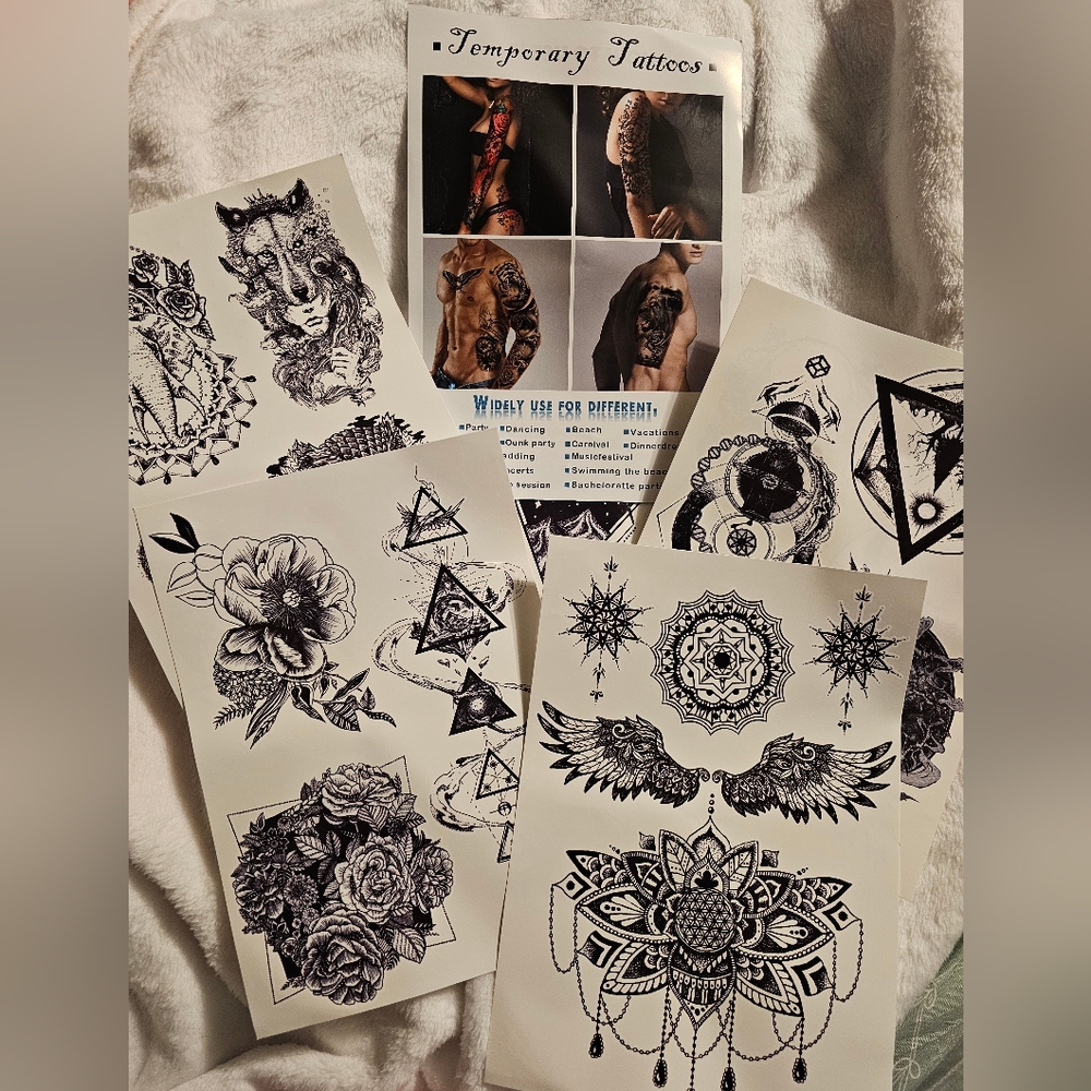 Temporary Tattoo Sheets